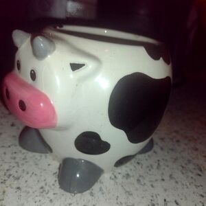 cartoon cow mug
